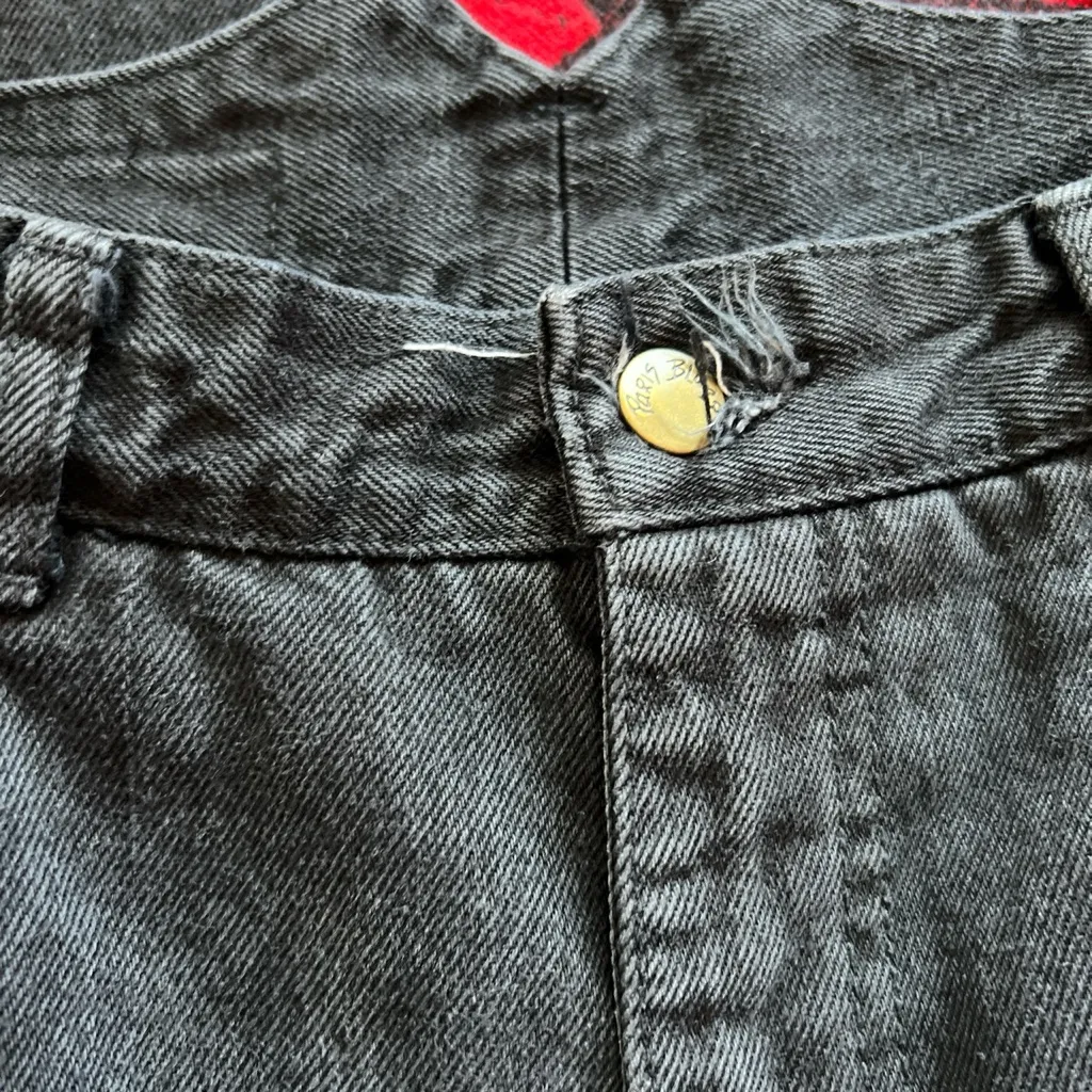 Vintage 80s 90s Paris blues black high waisted mom jeans 28 - Image 5