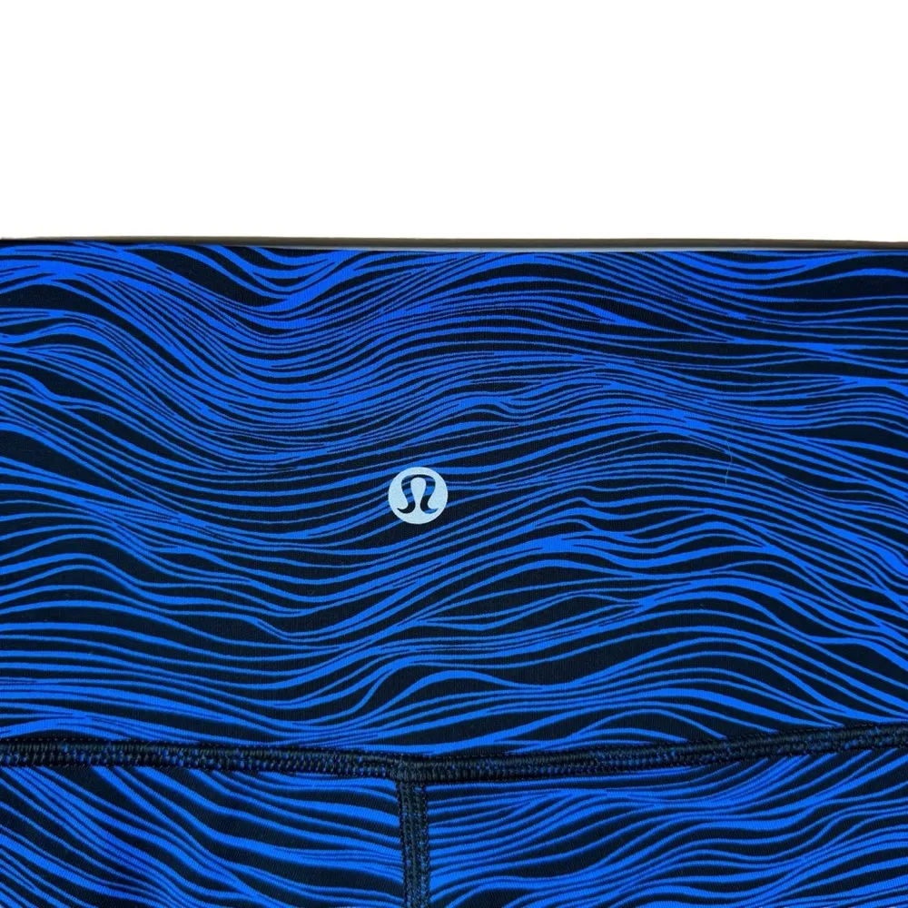 SoulCycle x Lululemon High Times Pant leggings in Life Lines Cerulean Size 10 - Image 12