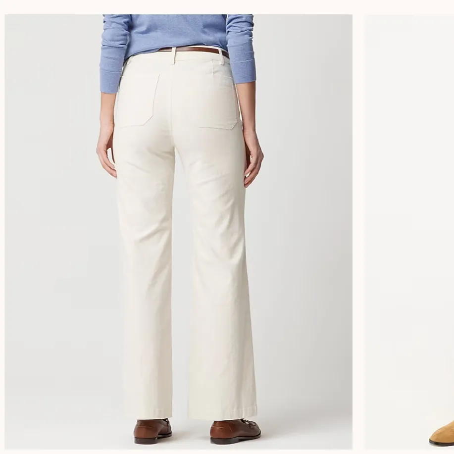 J Crew Factory Lizzie Wide Leg Patch Pocket Pants Size 26P - Image 2