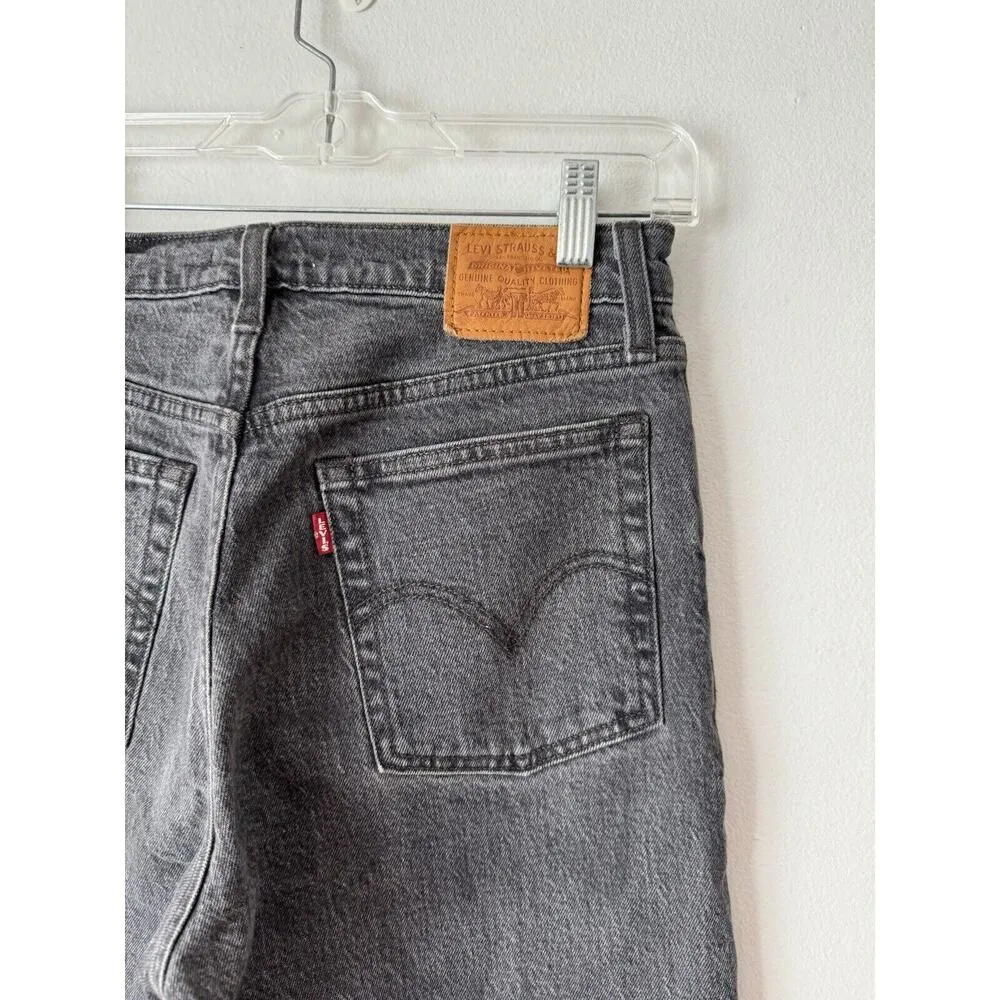 Levi’s Wedgie Gray Button Fly Straight Leg Women’s Jeans Size 27 - Image 5