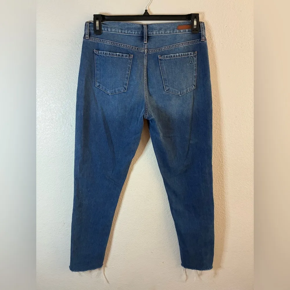 Articles of Society Blue Women's Ankle Skinny Slightly Distressed Denim Jeans 27 - Image 3
