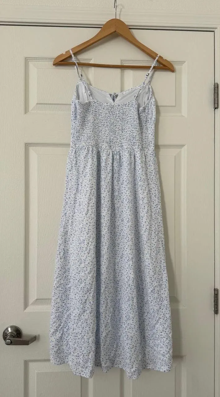 Hollister Floral Midi Dress Medium - Image 2