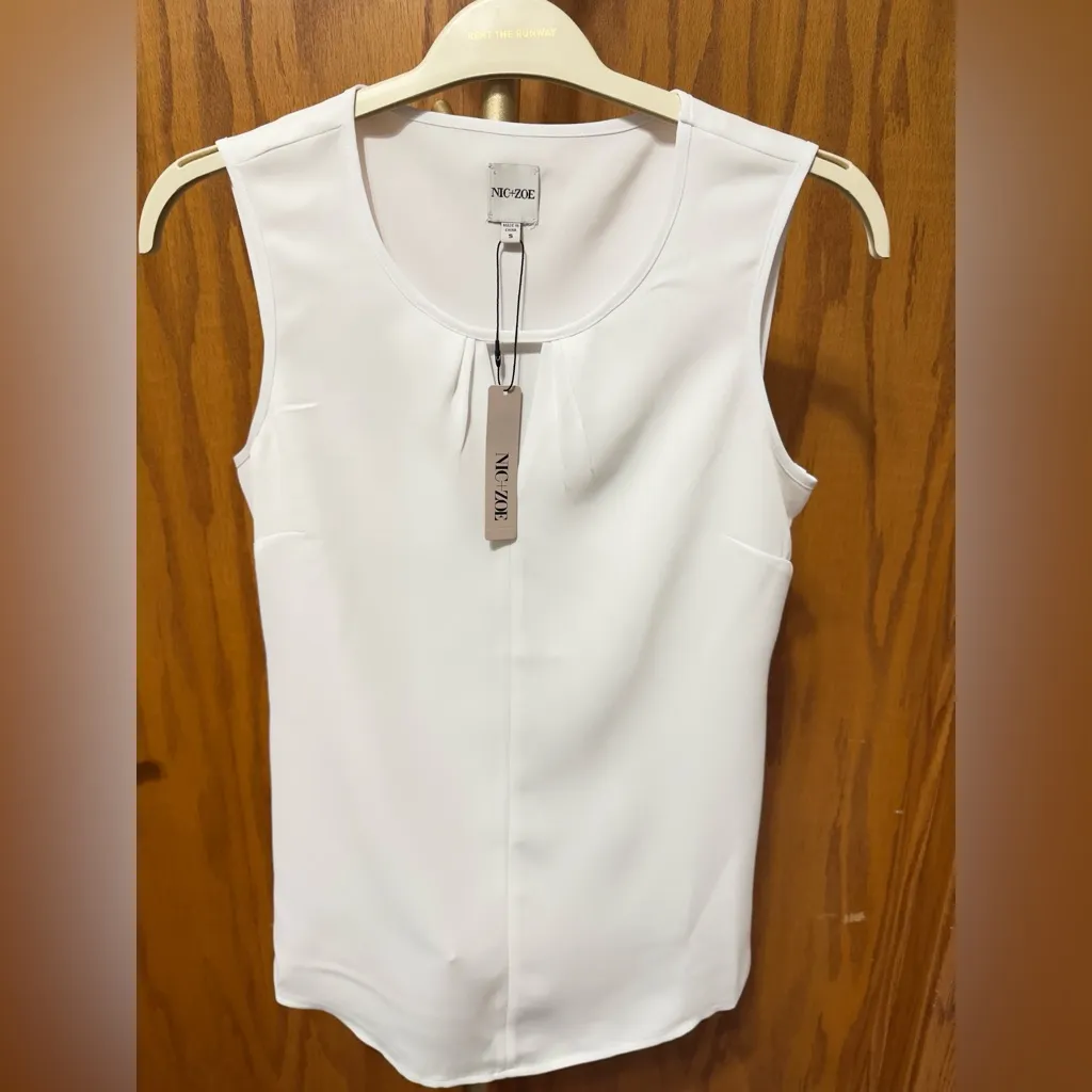 Nic+Zoe Easy Keyhole Top – Paper White – Size Small - Image 7