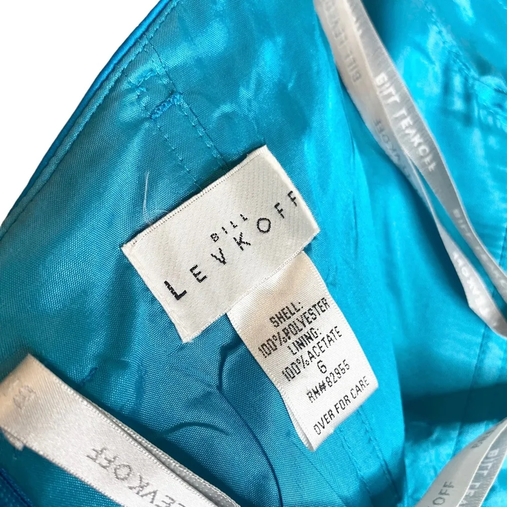 ᪥ Sateen Strapless Formal Cocktail Mini Dress ᪥ Aegean Blue ᪥ 6 - Image 13