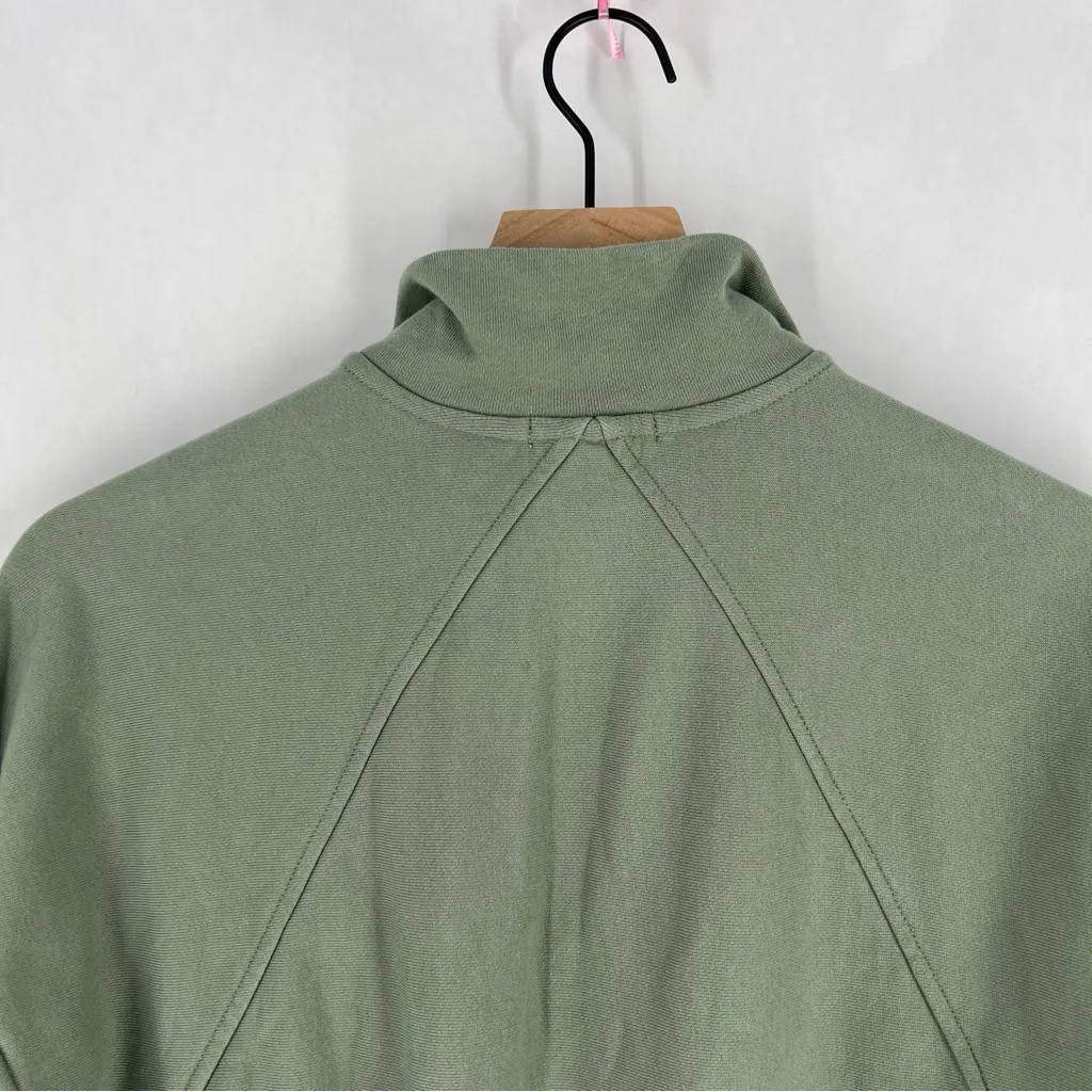 Rag &‎ Bone City Half Zip Organic Cotton Dropped Shoulder Mock Neck Sweatshirt S - Image 9