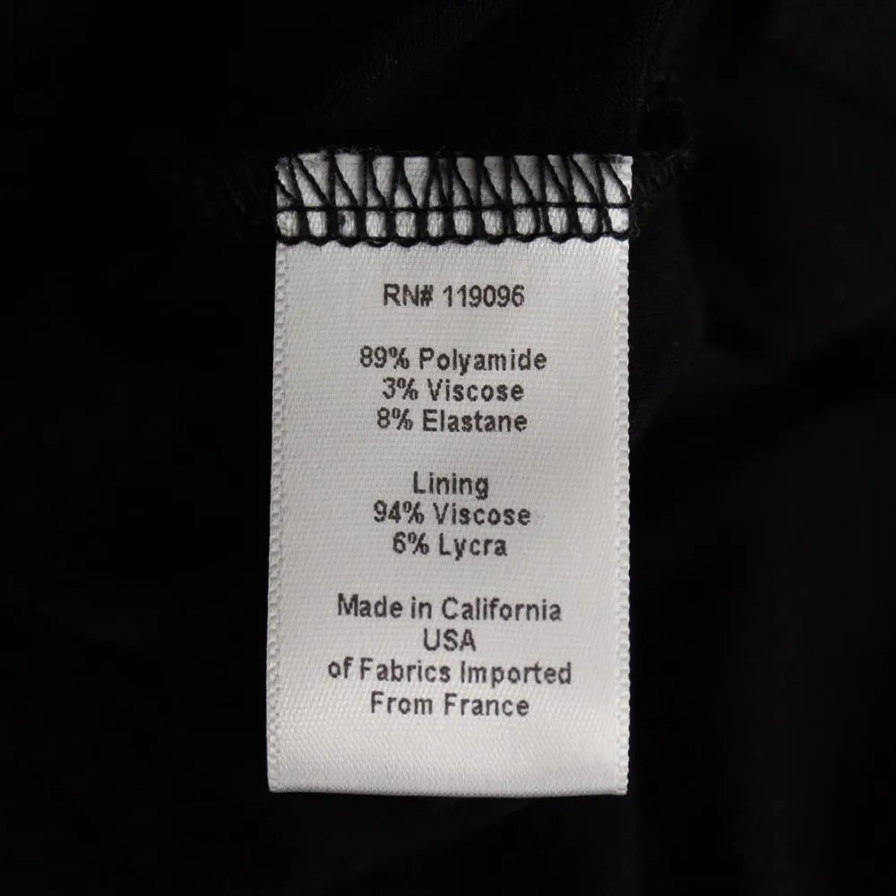 Nightcap Dixie Long Sleeve Lace Romper Size 2 Black Partially Lined Keyhole Back - Image 9