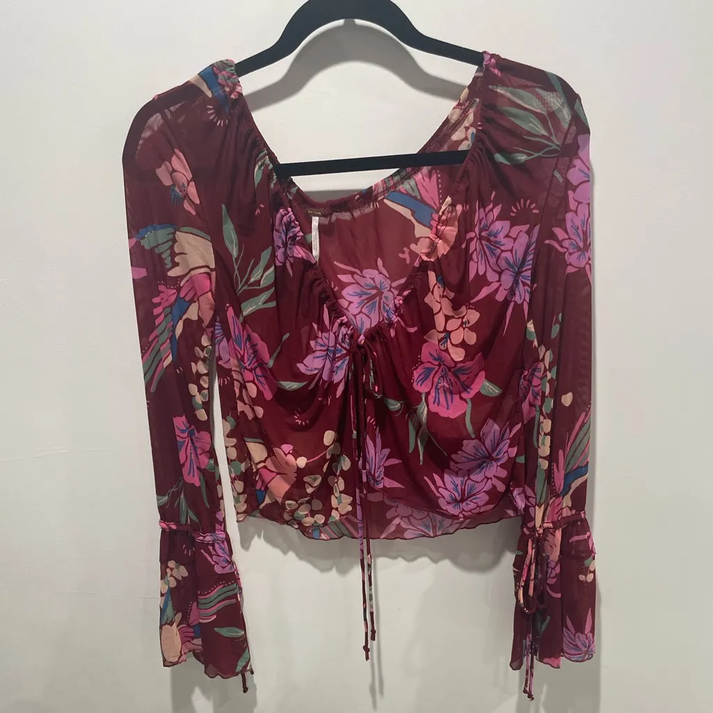 NWT Free People Of Paradise Crop Top Shirt - Image 4