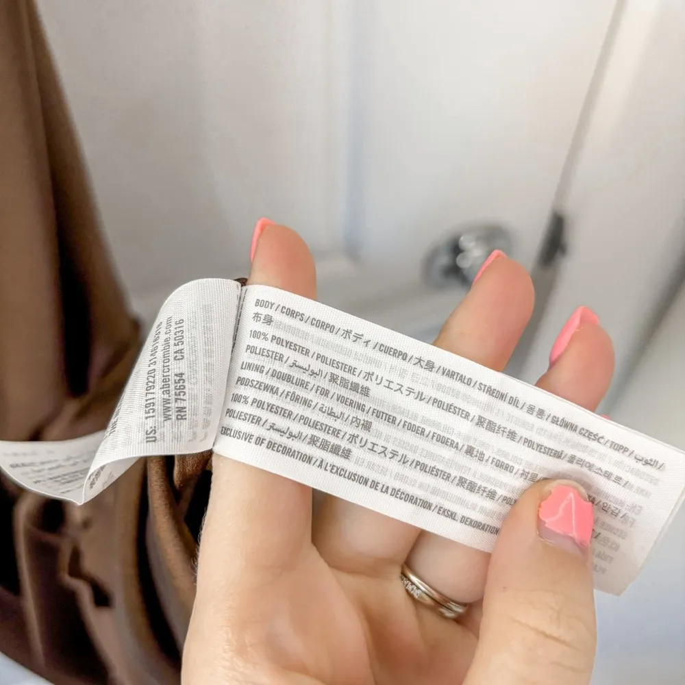 Abercrombie & Fitch Ruched Satin Slip Midi Dress - Image 4