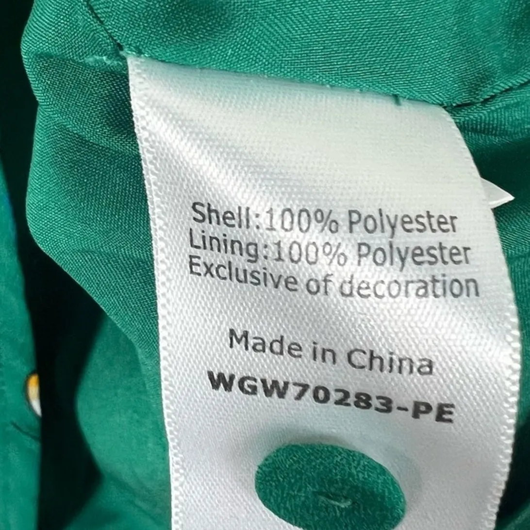 41 Hawthorne Mini Dress Womes L Midnight Green Floral Sleeveless Scalloped Size L - Image 7