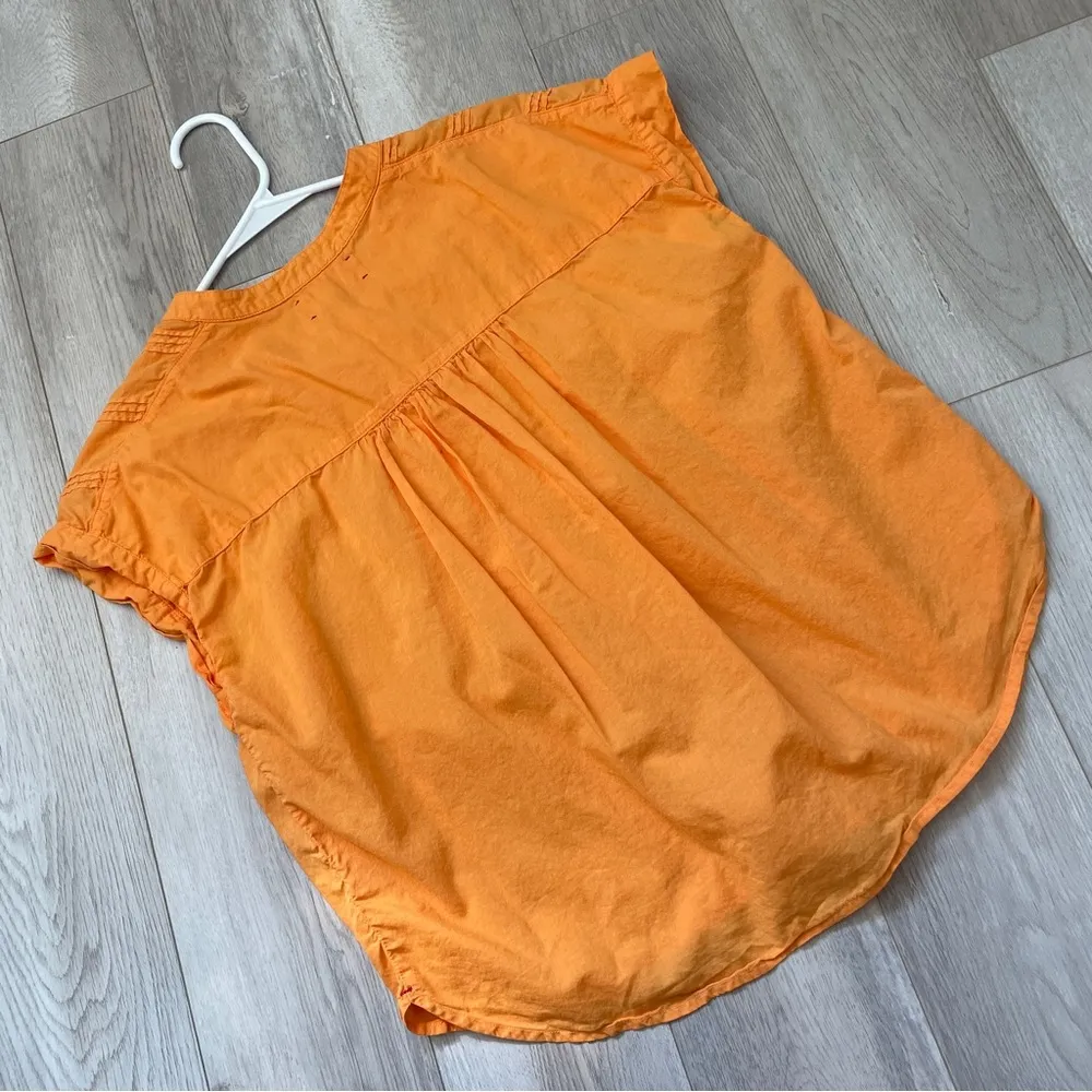 Xirena Audrey Top henley pintuck women Orange (xsmall) minimalist classic office Size XS - Image 4