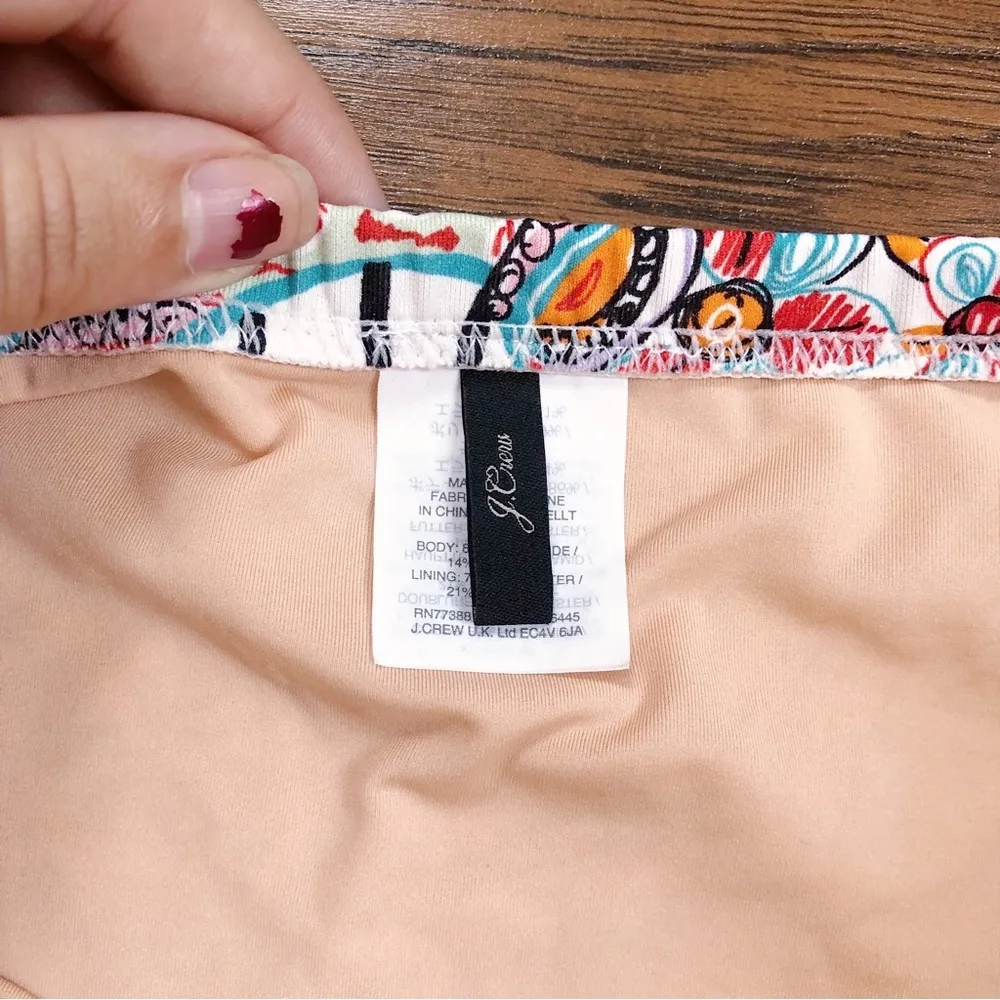 J Crew • One-Piece Swimsuit Ratti Scribble floral paisley underwire colorful - Image 5