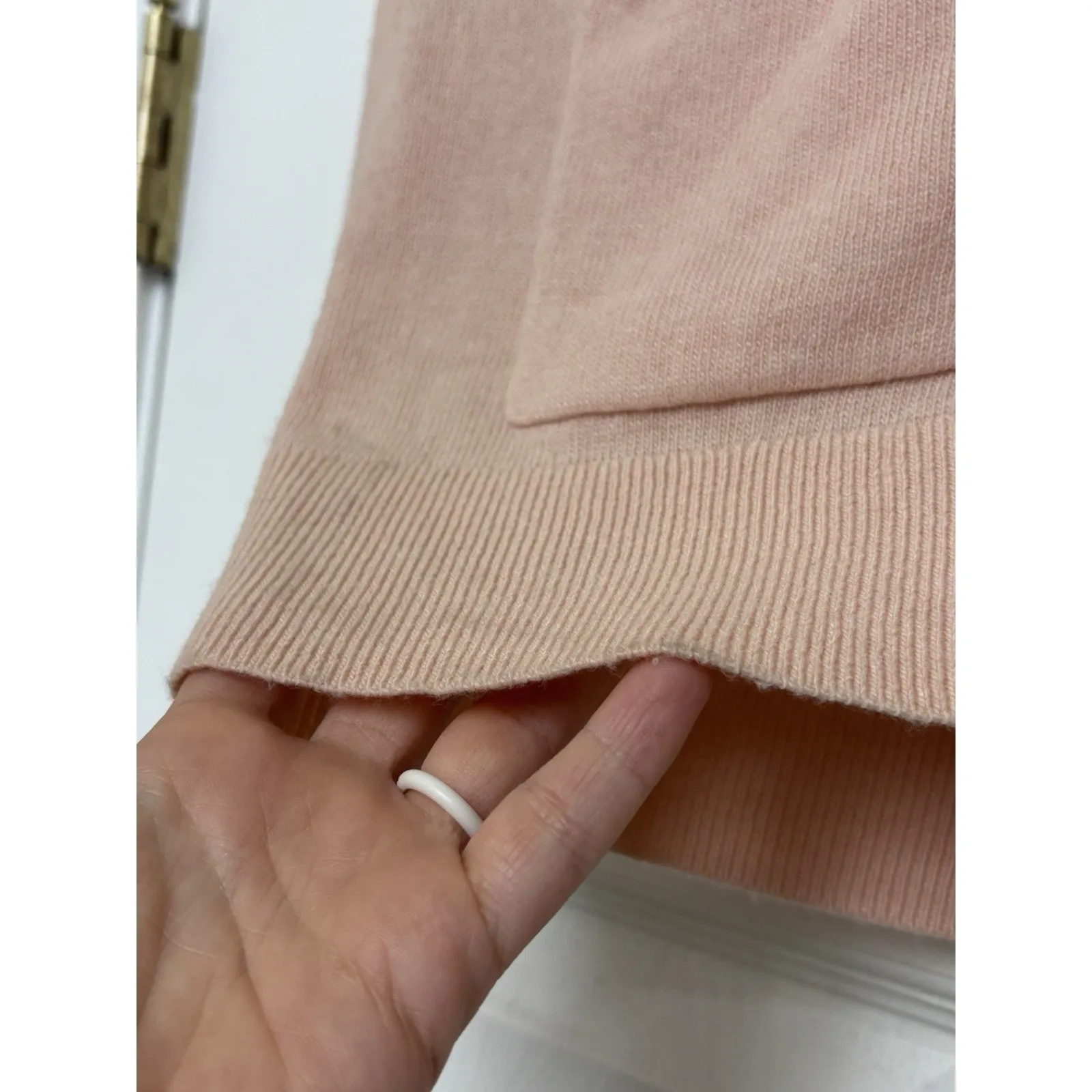 Banana Republic Filpucci Merino Wool Cashmere Blend Pink Cardigan Size Small - Image 5