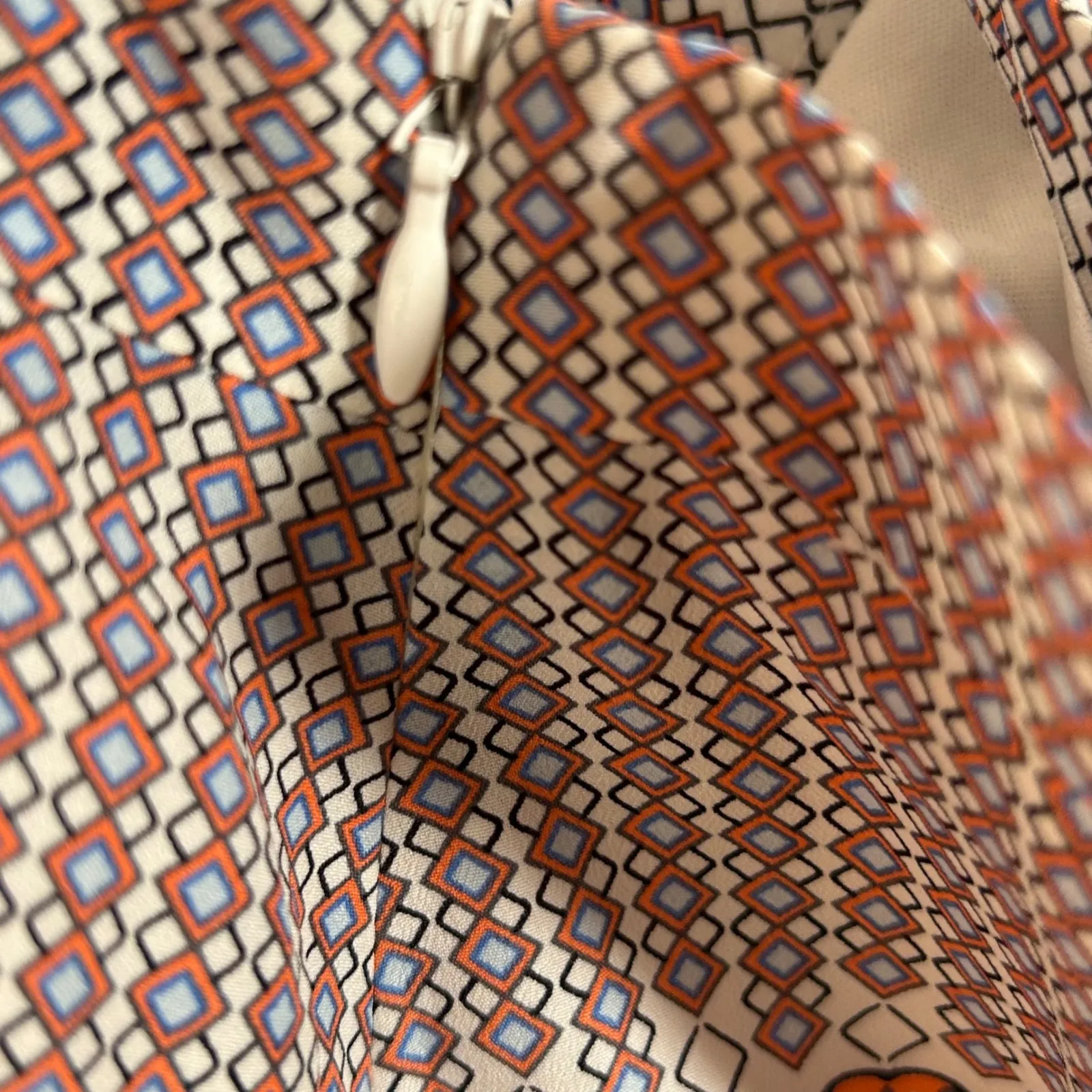 Nell ALine Skirt Geometric Tribal Print Mini XS Made in USA Purple - Image 6