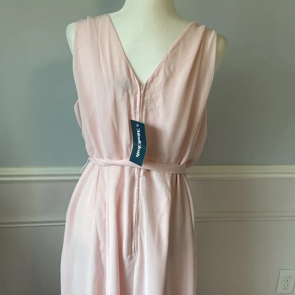 NWT ModCloth Effortless Elegance Faux-Wrap Maxi Dress Size 18 Flowy Formal Pink - Image 6
