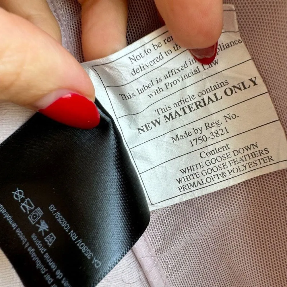 Lululemon Down For It All Vest Dark Chrome Pink 700 Goose Down Size 4 Small - Image 7