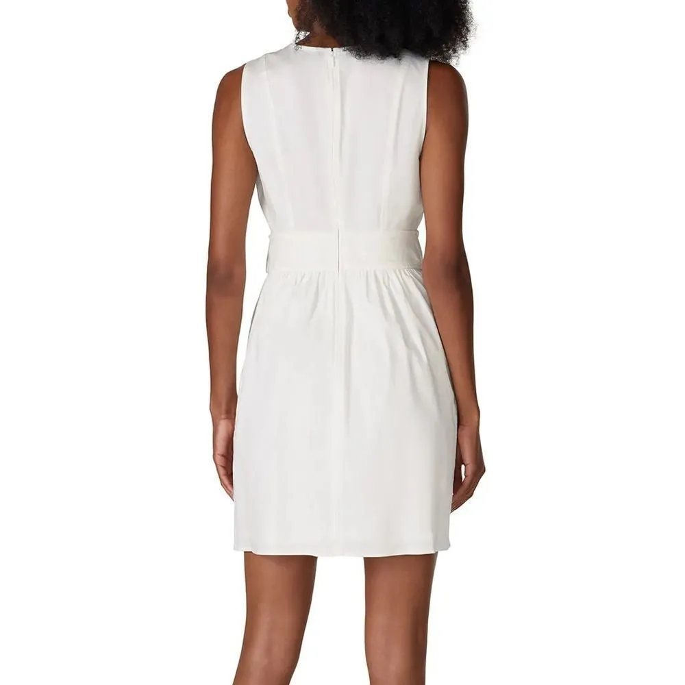Marissa Webb x RTR White Tie Waist Dress women's size 10 with pockets - Image 5