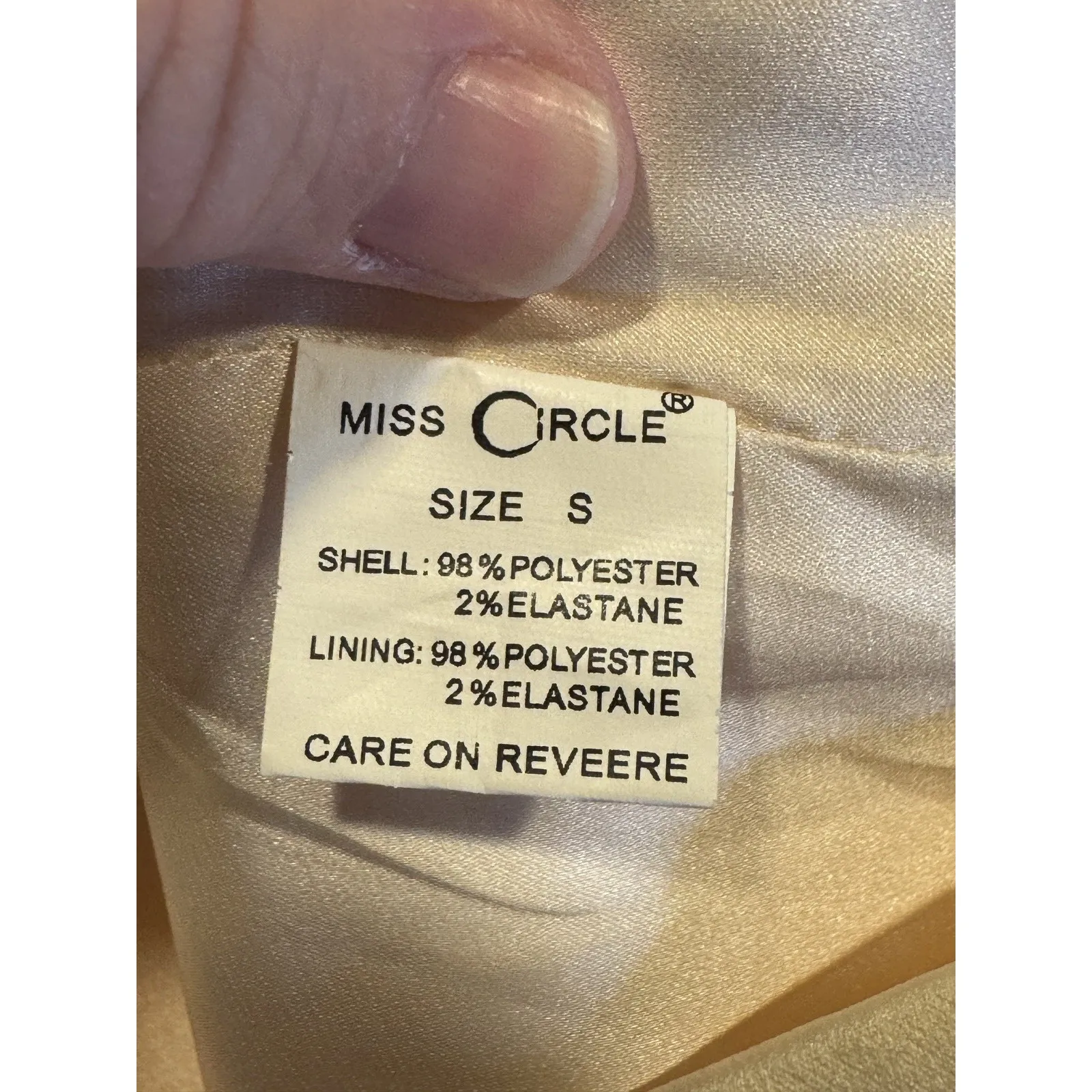 Miss Circle Jocelyn Dress Cream Mesh Satin Mini Club Wear Corset‎ - Image 8
