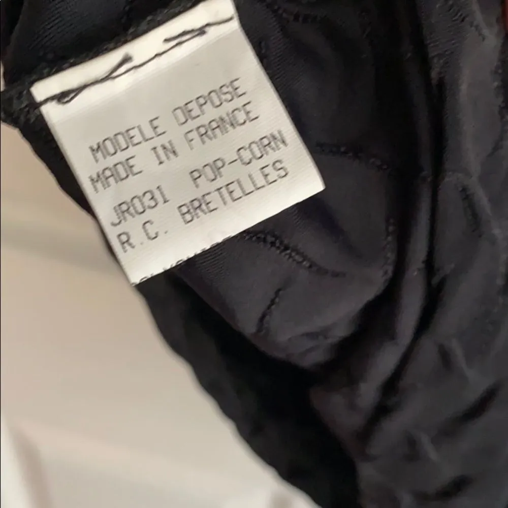 Y2K Vintage FEEL GOOD PARIS Bodycon Dress Women Small Tank Stretch Coquette LBD Black - Image 7