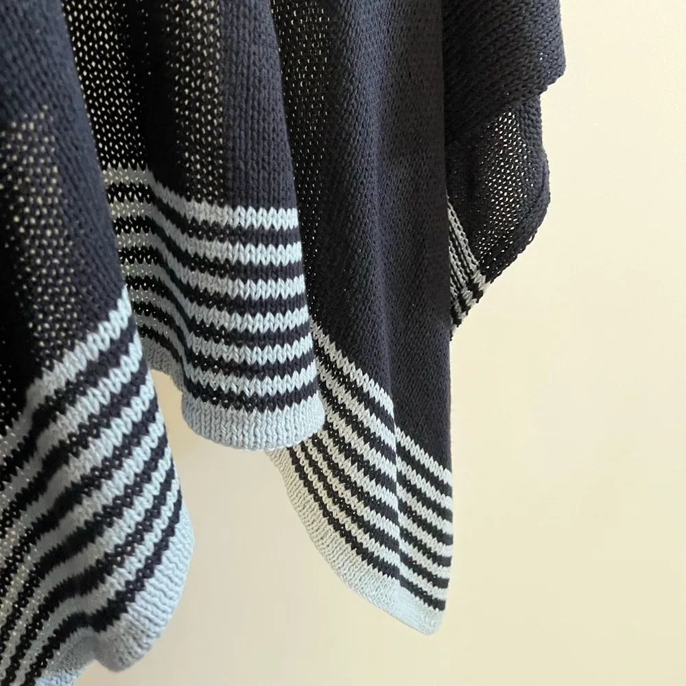 Wooden Ships by Paola Buendia Cotton Tatum Serape Wrap | Storm Blue | S/M - Image 6