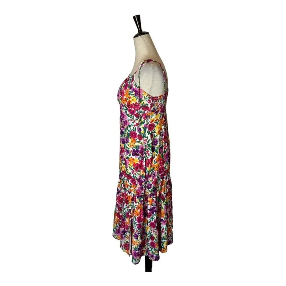 Showpo Dress Women 8 Pink Packed Floral Print Monaco‎ Midi Boho Cottagecore - Image 8