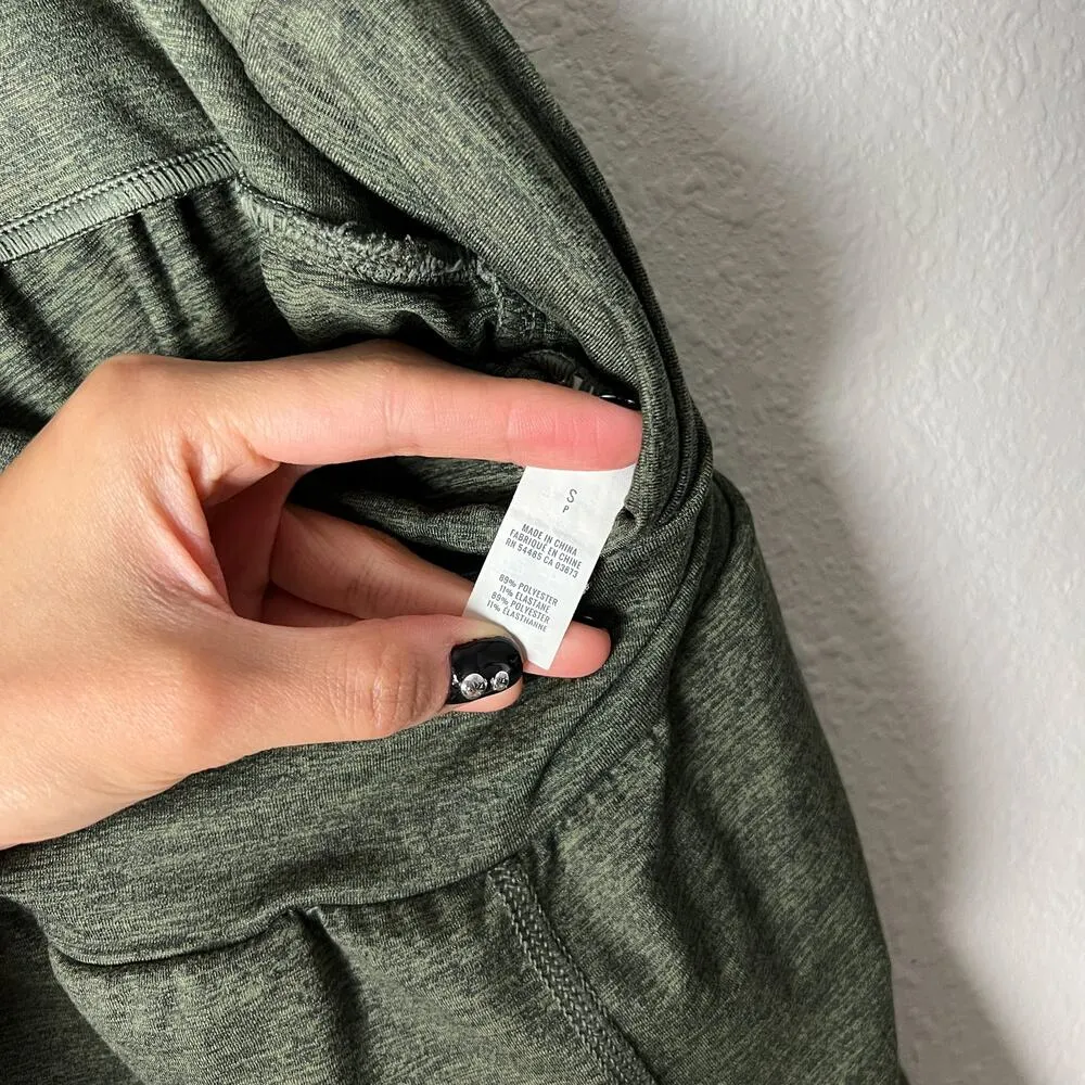 aerie heathered moss green foldover lounge joggers sweatpants - Image 6