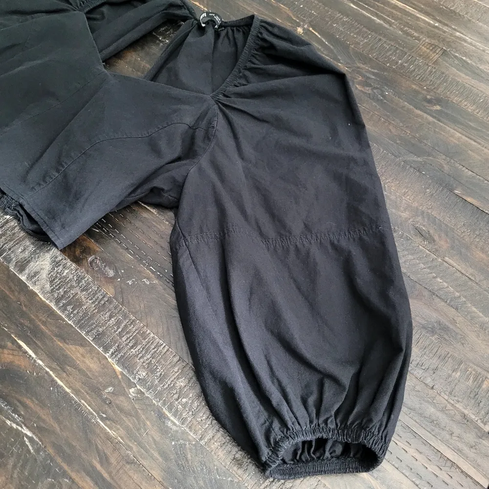 Zara Puff Sleeve Cropped Top Women's Size Small - Image 3