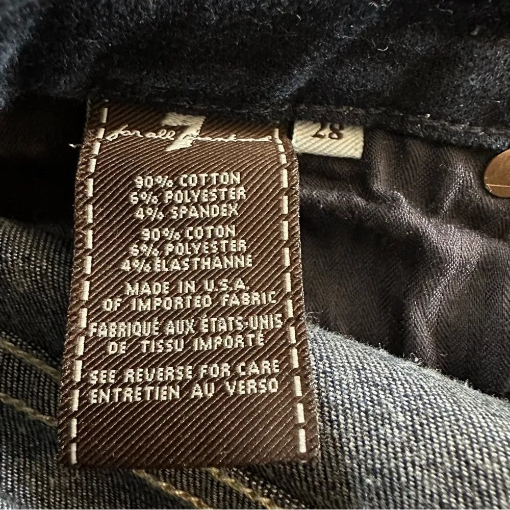 7 For All Mankind Kimmie Straight Leg Raw Hem Jeans - Image 6