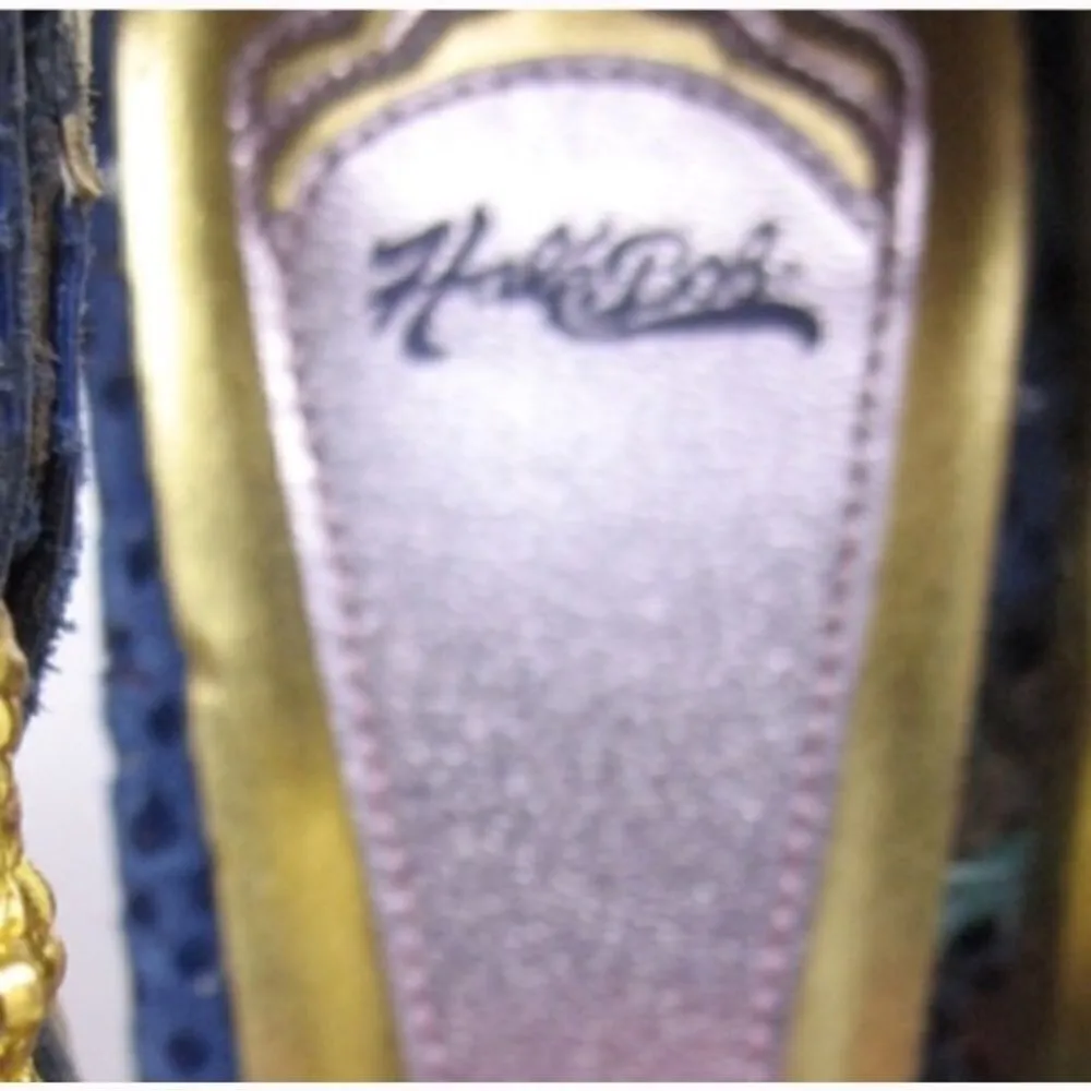 Hale Bob Blue Heels Shoes - Image 7