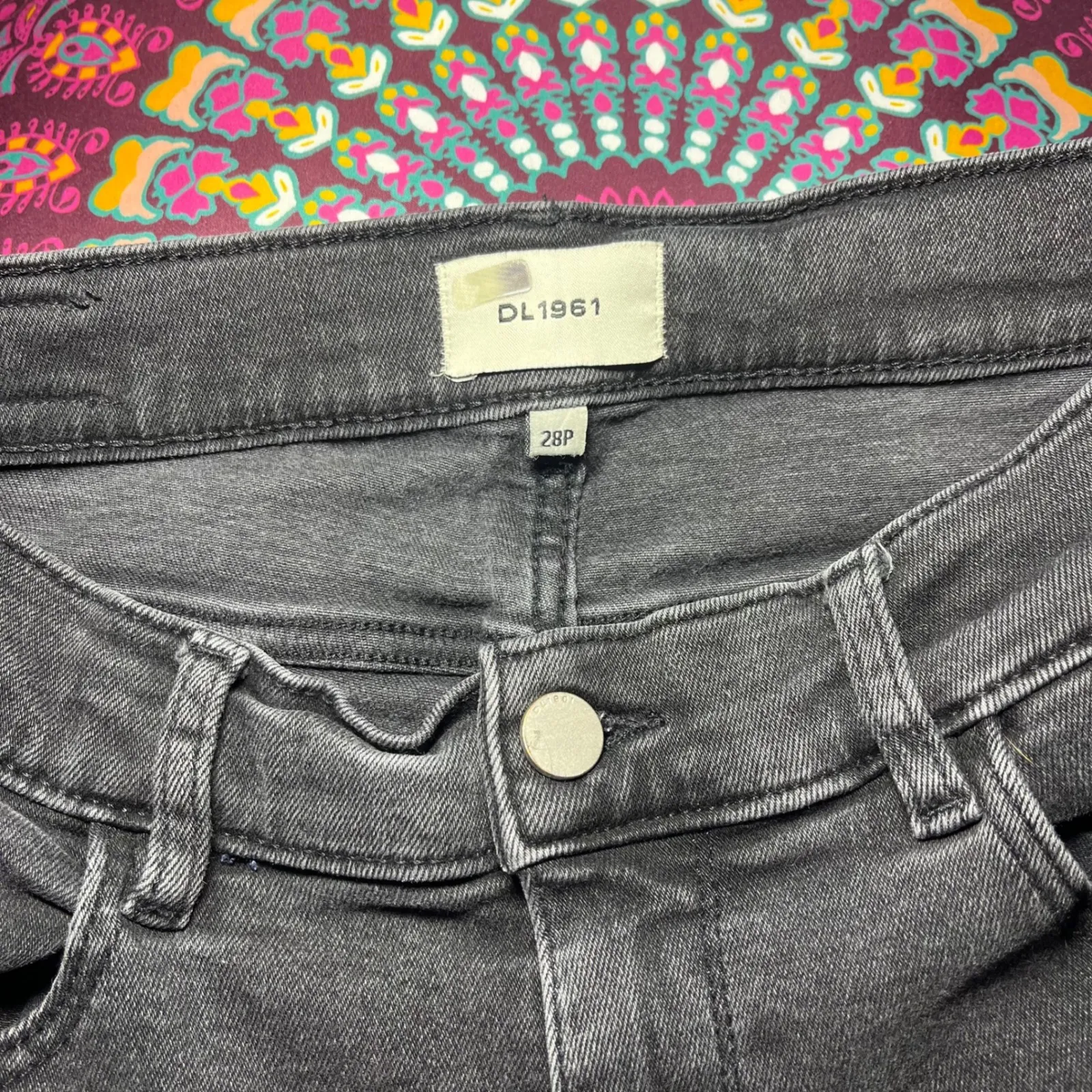 DL1961 Bridget Boot Petite High Rise Instasculpt Black Jeans Size 28P - Image 11