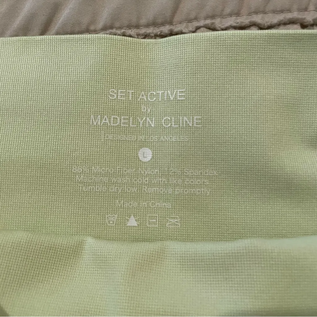 SET Active x Madelyn Cline Sculptflex Power Leggings Martini Green Large L - Image 6
