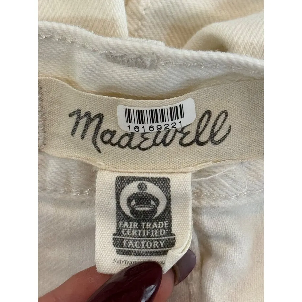 Madewell Baggy Straight Jeans Button Fly  Vintage Canvas Womens Size 28 - Image 9