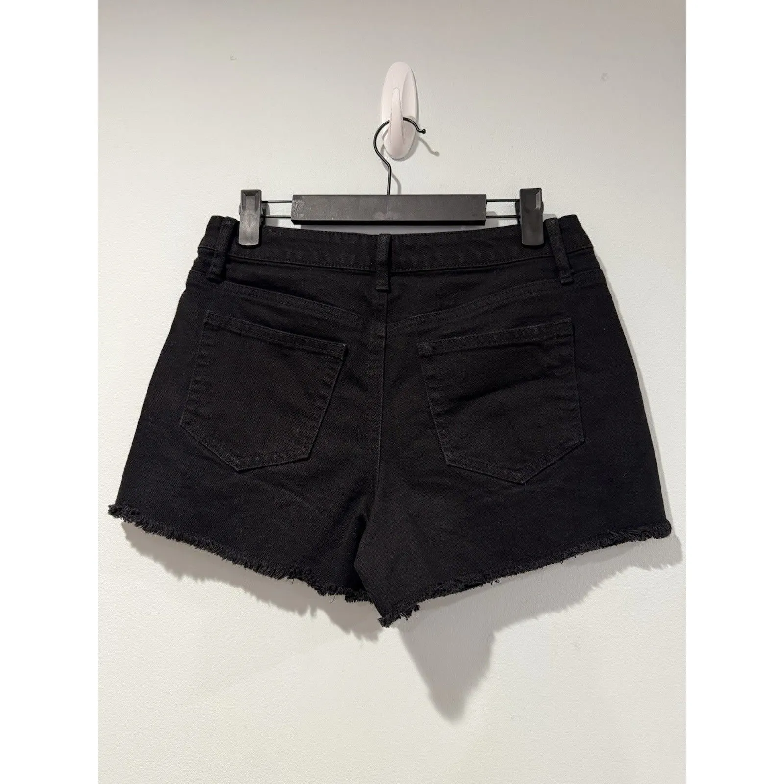 Vanilla Star Shorts Womens 28" Black Crochet Festival Boho Vacation Whimsigoth - Image 2