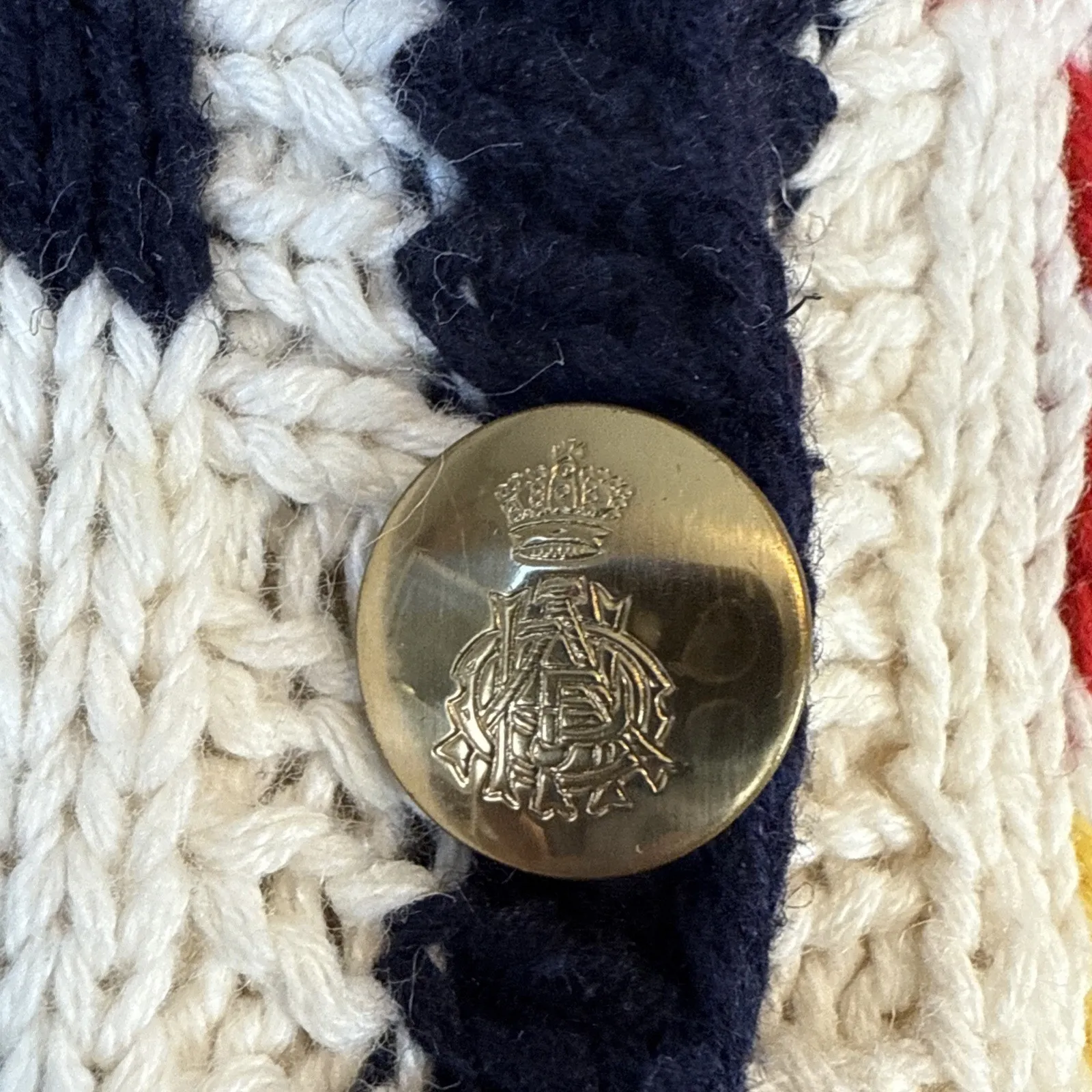 Eagle Eye 80s Vintage Nautical Sailing Short Sleeve Button Cardigan Size M Knit Size M - Image 8