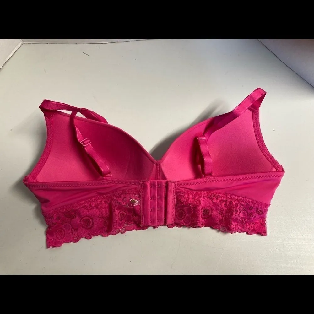 BLAKE & Co. Women’s Pink Lace Bra, Size 38C,nylon & spandex blend, New with tags Pink - Image 4