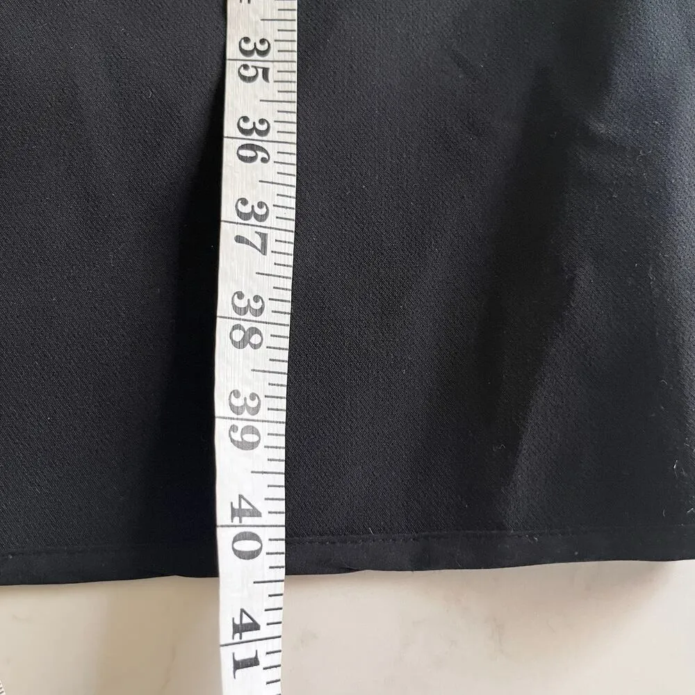 Mikael Aghal Vintage Black Sheer Lace Long Sleeve Button Front Sheath Dress 10 - Image 9