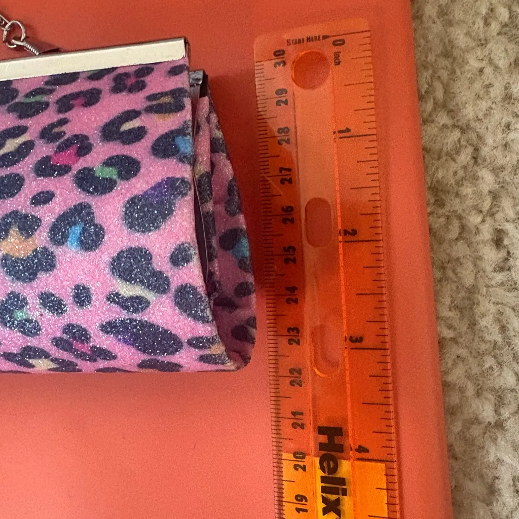 Print animal pink mini purse - Image 5