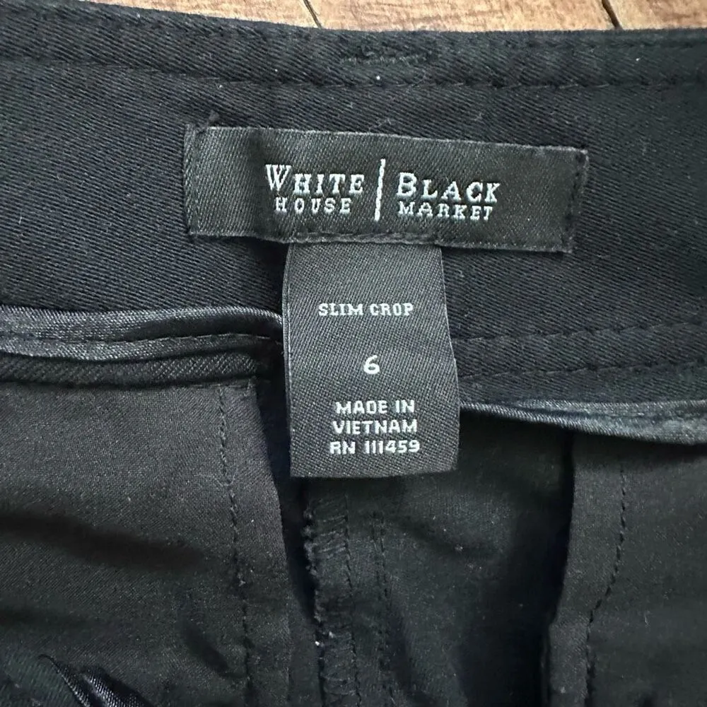 White House Black Market black size 6 slim crop pants - Image 3