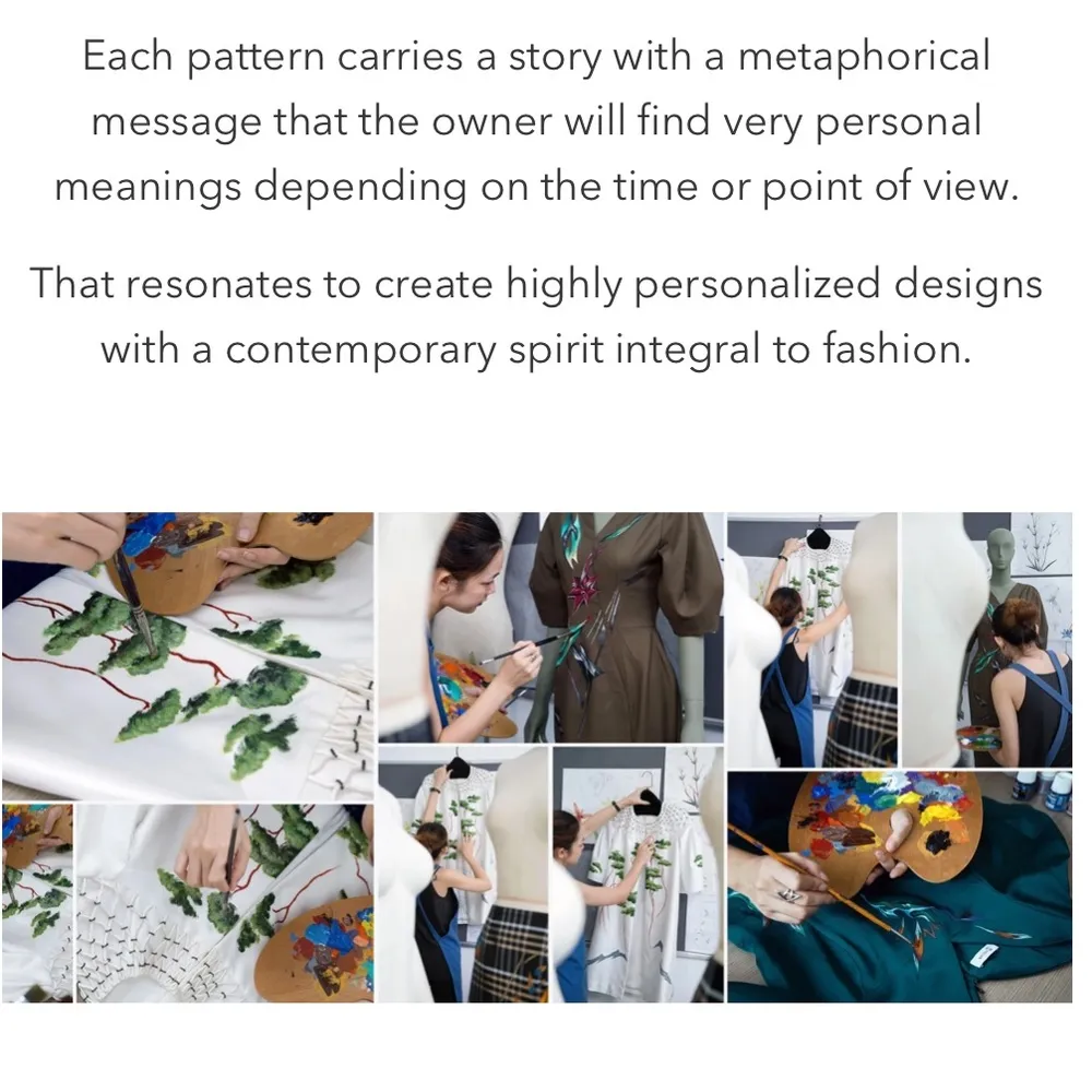 Tiny Ink black mini dress hand painted artisan - Image 3