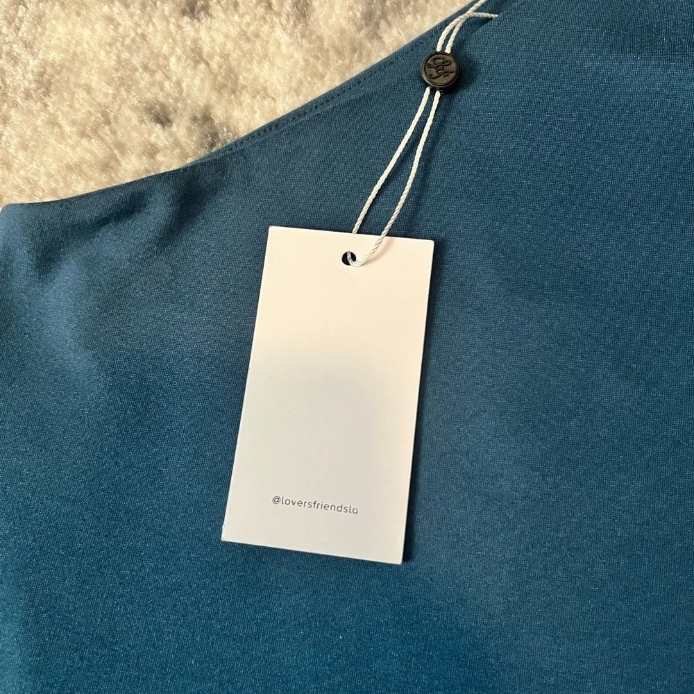 Lovers and Friends Valentina Mini Dress in Dark Teal - Image 8