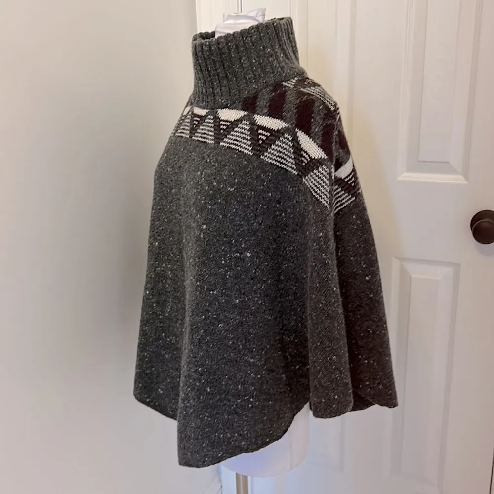 Joie Ozora Nap Wool Mockneck Poncho - Image 4