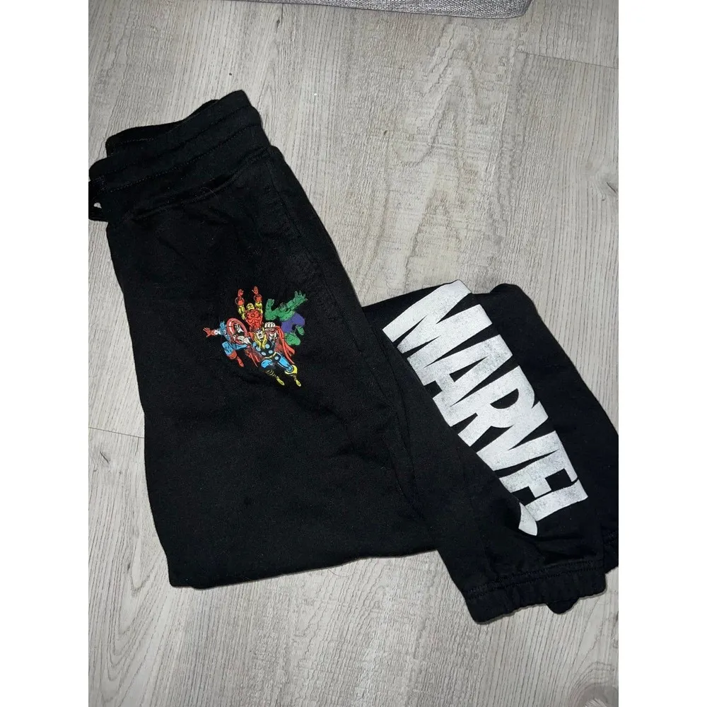 Womens Original Avengers Graphic Jogger Pants Black - Marvel Size X-Small - Image 2