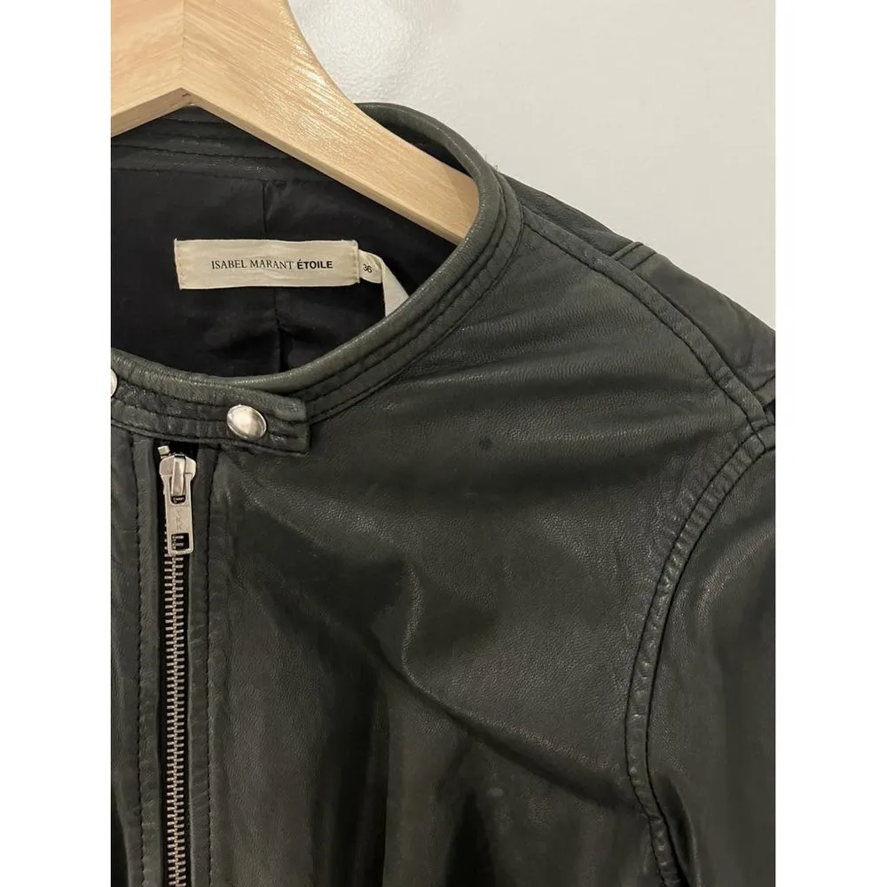 ISABEL MARANT ÉTOILE Calista Leather Jacket. Size‎ 36 - Image 8