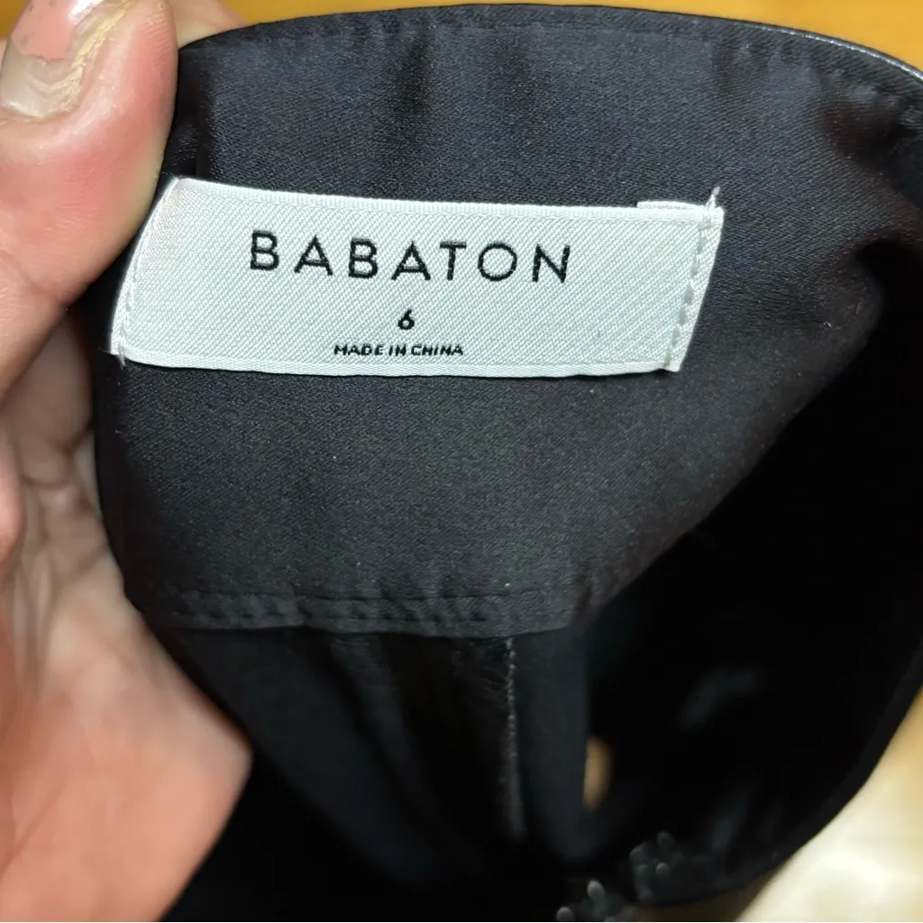 Aritzia Babaton Pegu Faux Leather Preppy Minimalist Office Midi Pencil Skirt 6 - Image 8