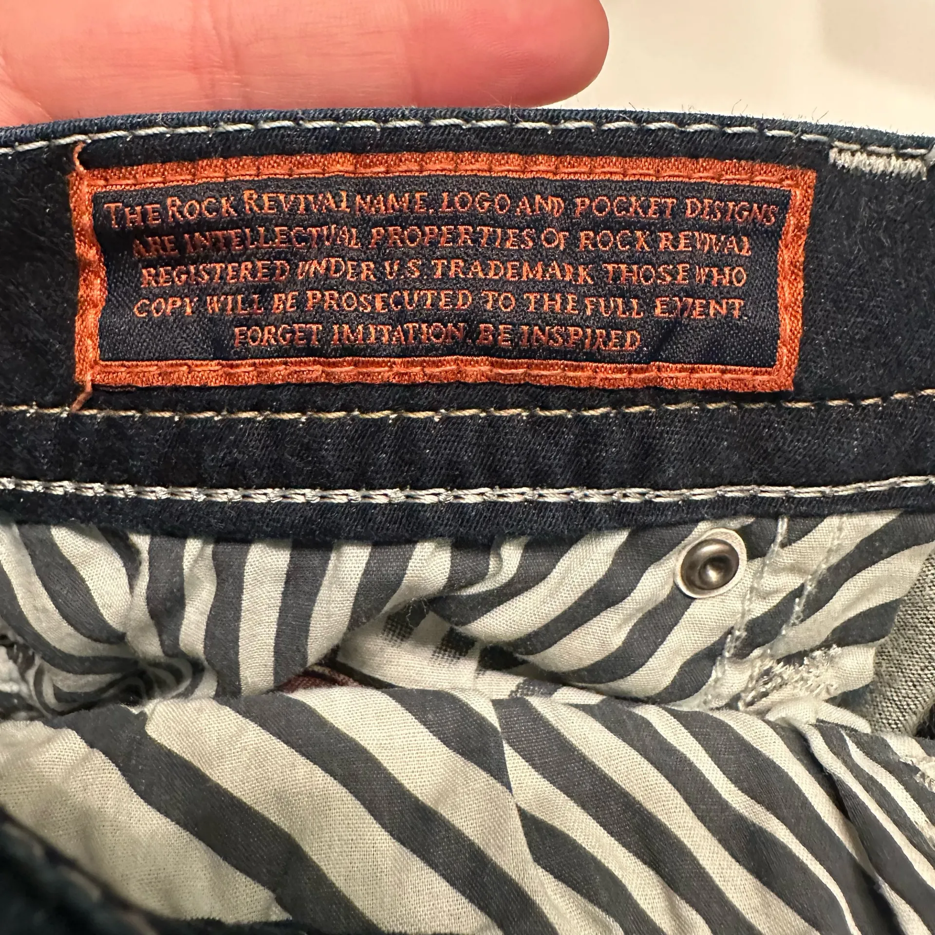 Rock Revival Yui Dark Wash Boot Cut Jeans Size 27 - Image 9