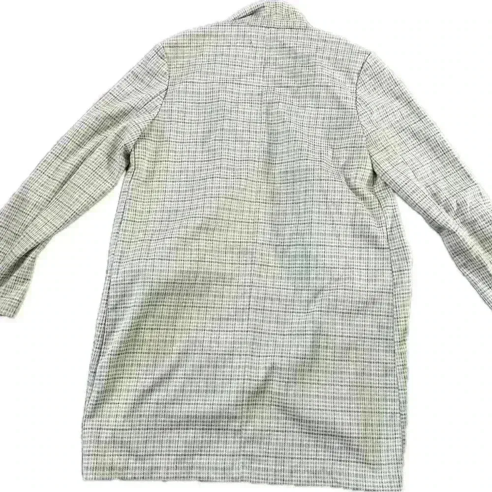 Sanctuary Plaid Longline Blazer Coat Women’s Size Small | Gray Checkered Jacket - Image 3