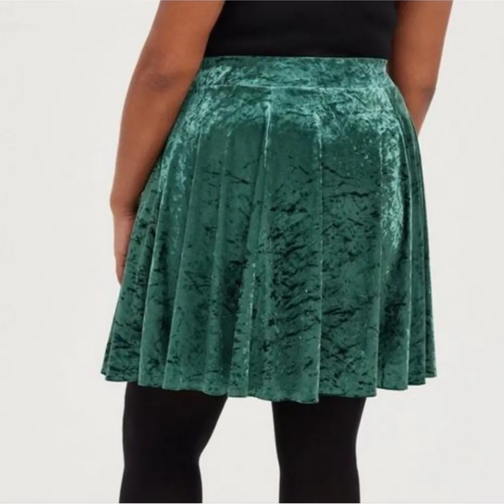 Torrid Mini Velvet Skater Skirt - Image 3