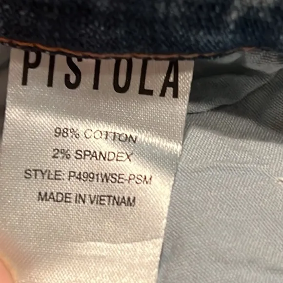 Pistola size 30 cut off denim shorts, wash code‎ prism - Image 5