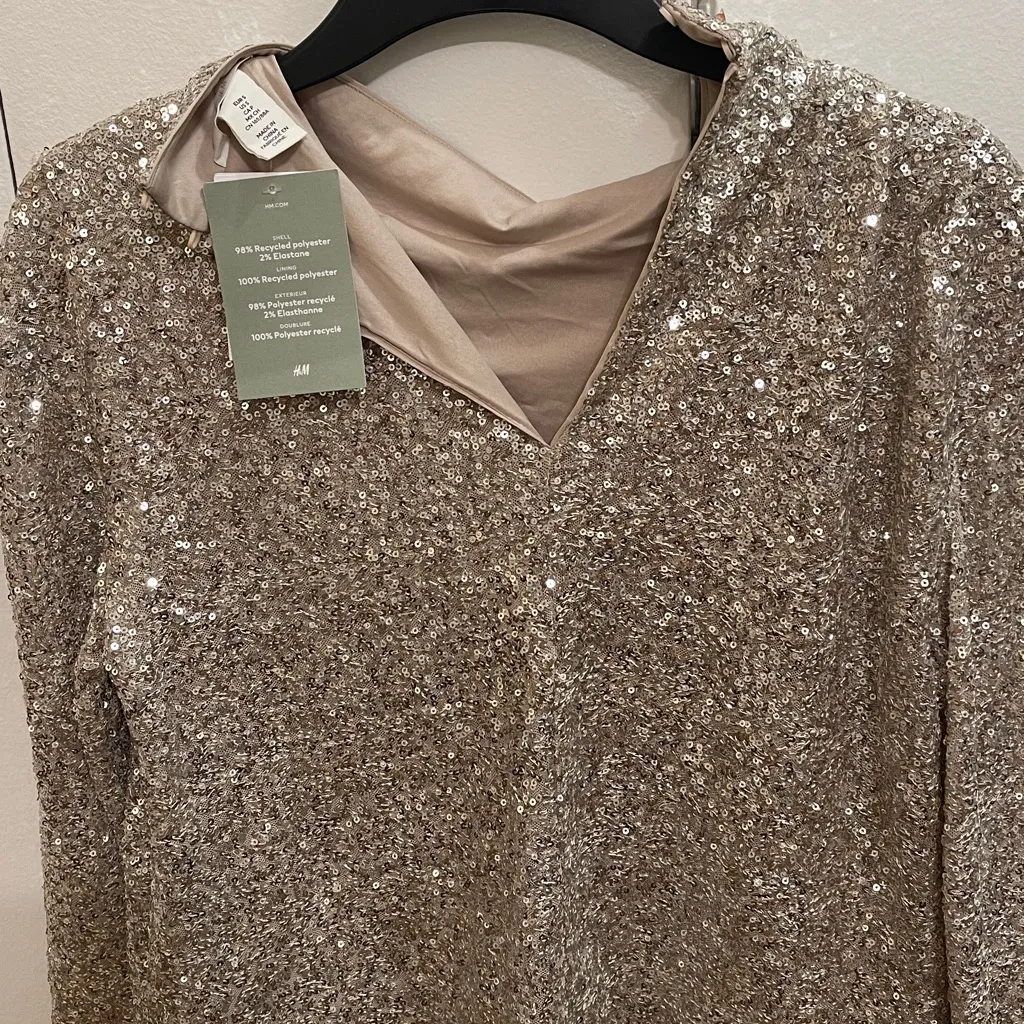 NWT Sequin Sparkling Long Sleeve Top - Image 6