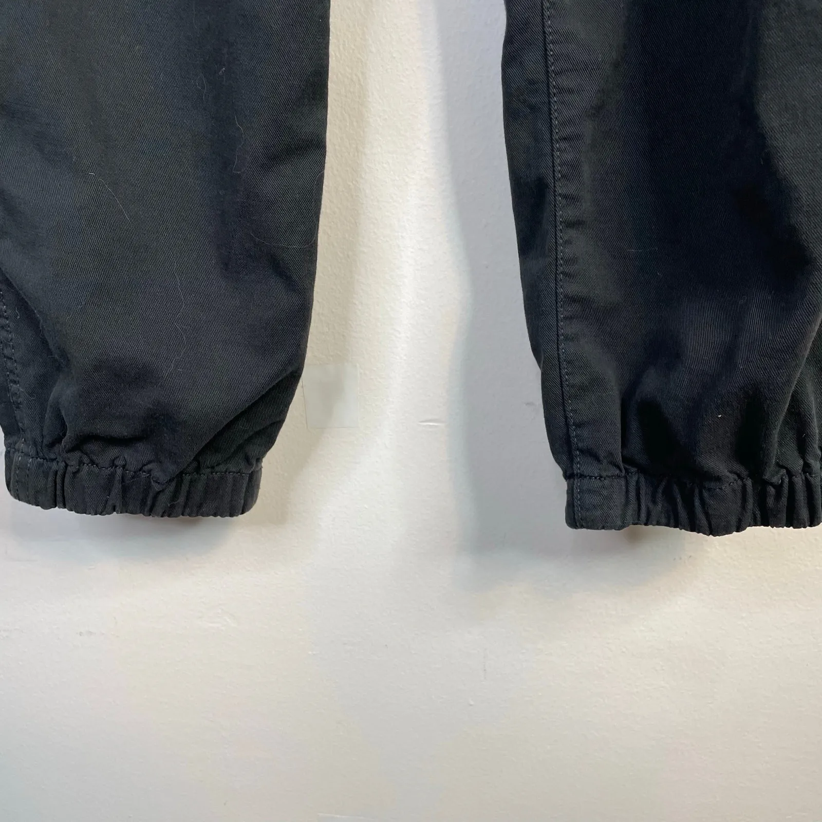 Gap Girlfriend Joggers Stretch Twill Lyocell Utility Ankle Pants Black Womens 6 - Image 5