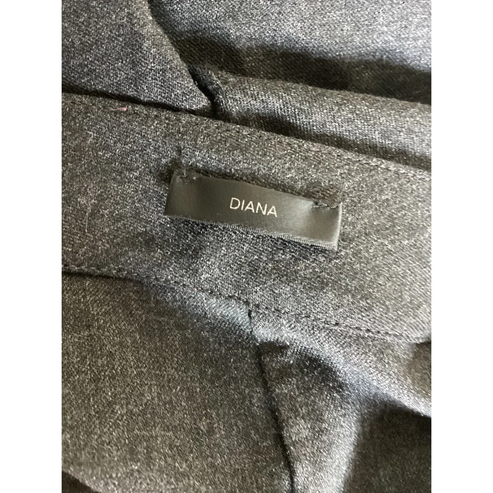 ST JOHN Diana Wool Blend Tailored Dress Pants Womens Size 12 Charcoal Grey - Image 5